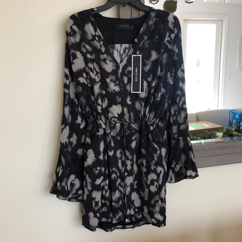 Religion Bell Sleeve Dress